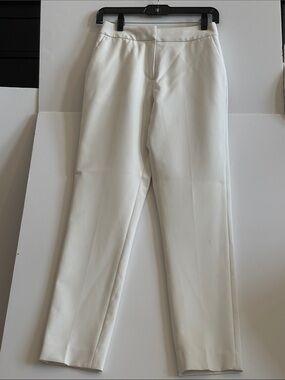 Reiss Cream Straight Leg Dress Pants